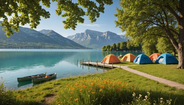 Découvrez le paradis du camping au bord du lac d'annecy